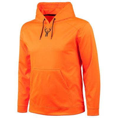 hunter orange zip hoodie