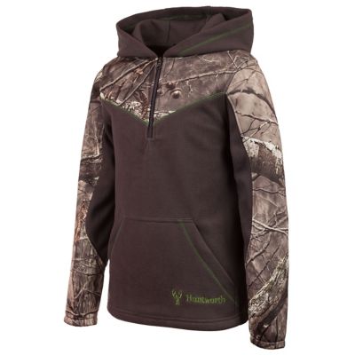 Huntworth Youth's Anti-pill Fleece Lifestyle Camo Hoodie