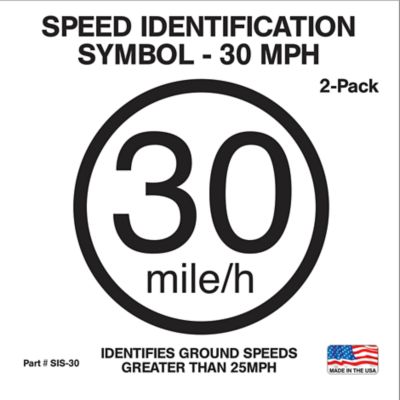 SMV Industries 30Mph Speed Indicator Sign 2Pk SIS30