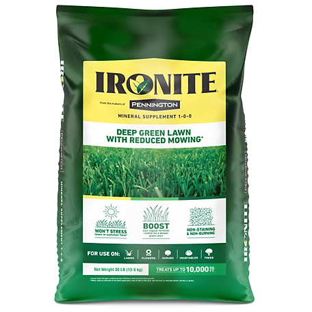 Ironite 30 lb. 1,000 sq. ft. Penn 1-0-0 10M Plant Food