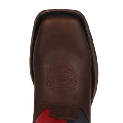 Image showing  Unisex Kids' Brown TX Flag Lil Rebel Boots