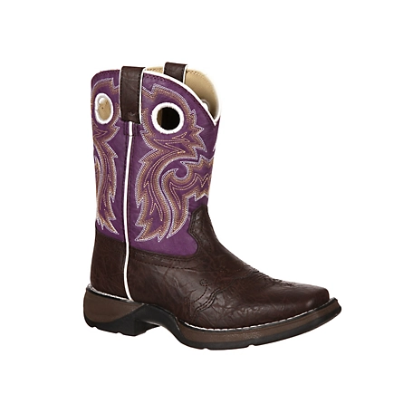 Durango Lil Rebel Western Boots, Brown/Purple