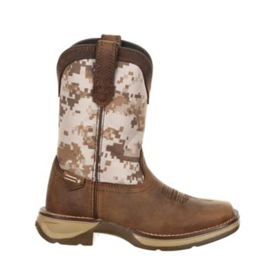 Image showing  Unisex Kids' Desert Brown and Camo Lil Rebel Boots