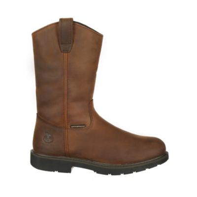 Image showing  Men's Suspension System Round Toe Waterproof Wellington Work Boots