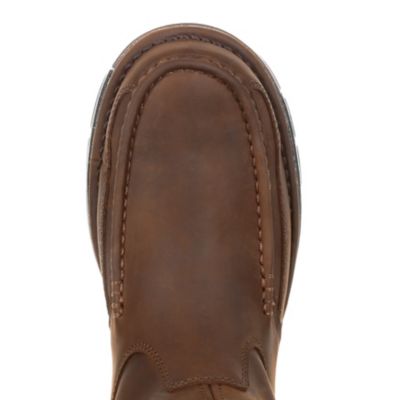 Image showing 2 th Georgia Boot Men's Athens Moc Toe Pull-On Work Boots