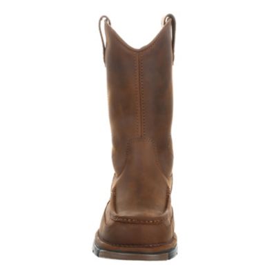Image showing 3 th Georgia Boot Men's Athens Moc Toe Pull-On Work Boots