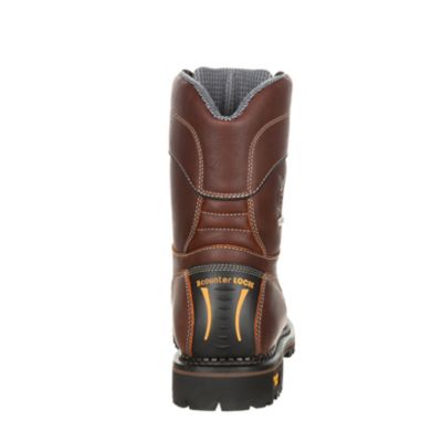 Image showing 5 th Georgia Boot Men's Low Heel Round Toe Waterproof Logger Work Boots, 9 in.