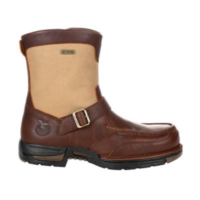 Image showing  Men's Athens Moc Toe Waterproof Side-Zip Boots