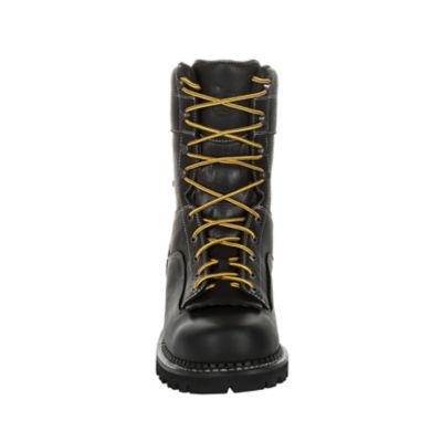 Image showing 3 th Georgia Boot Men's Amp LT Logger Composite Toe Waterproof Work Boots