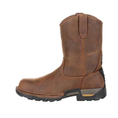 Image showing 6 th Georgia Boot Men's Eagle One Round Toe Waterproof Pull-On Work Boots