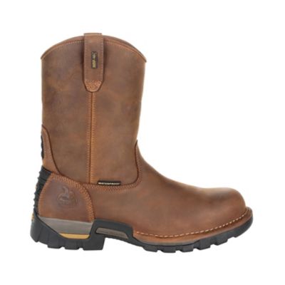 Image showing  Men's Eagle One Round Toe Waterproof Pull-On Work Boots