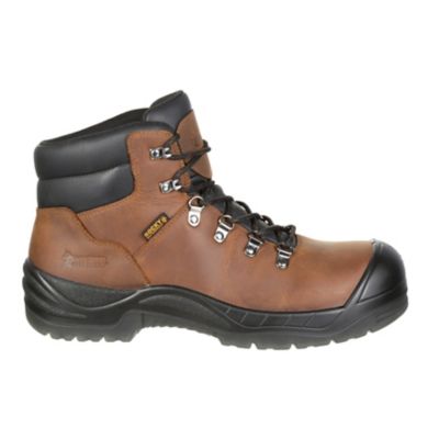 Image showing  WorkSmart Waterproof Composite Toe Work Boots, Brown