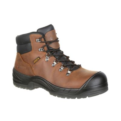 Rocky WorkSmart Waterproof Composite Toe Work Boots, Brown