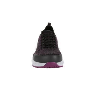 Image showing  Work-Knit LX Athletic Work Shoes, Alloy Toe, Black/Purple