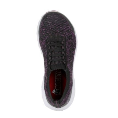 Image showing  Work-Knit LX Athletic Work Shoes, Alloy Toe, Black/Purple