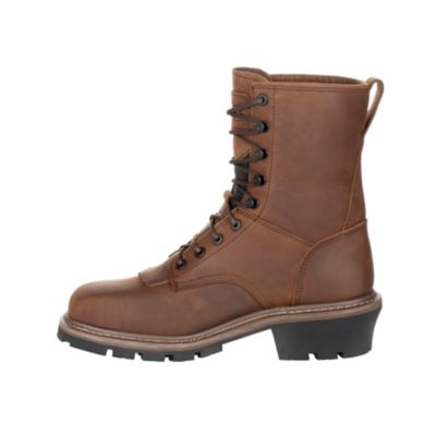 Image showing 6 th Rocky Men's Square Toe Waterproof Logger Work Boots