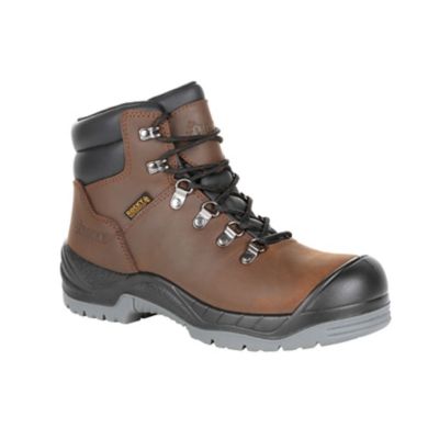 Rocky Women's Work-Smart Hiker Work Boots, Waterproof, Brown And Black, Rkk0279