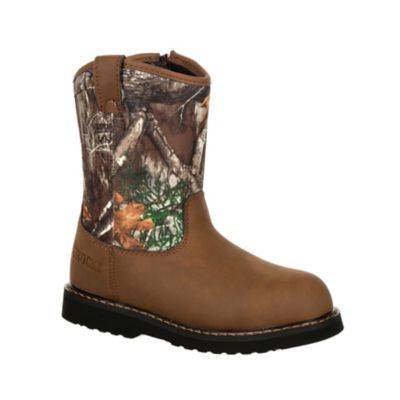 Rocky Lil Roper Outdoor Boots, Realtree Edge 