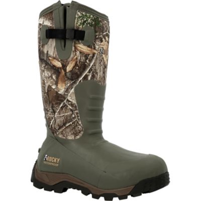 Rocky Men's Sport Pro Waterproof 1,200g Insulated Rubber Hunting Boots, 1-Pair