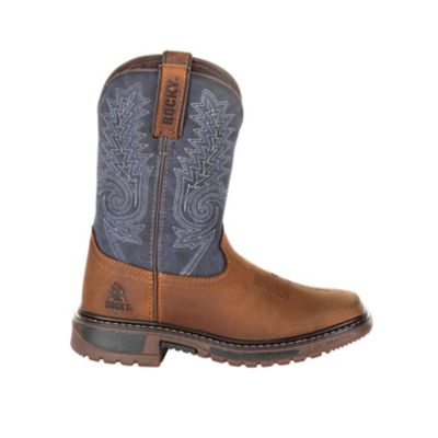 Image showing  Unisex Kids' FLX Ride Western Boots, Denim Brown