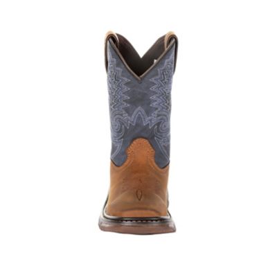 Image showing 3 th Rocky Boys' FLX Ride Western Boots, Denim Brown