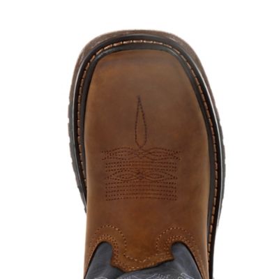 Image showing  Boys' FLX Ride Western Boots, Denim Brown