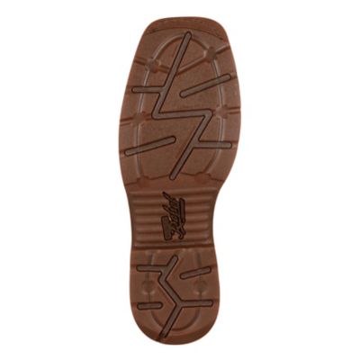 Image showing  Men's Rebel Steel Toe Work Boots, Dark Brown/Union Flag