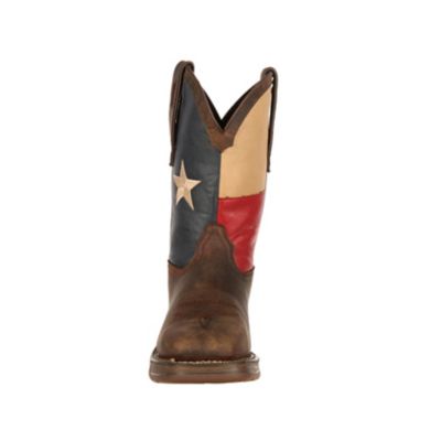 Image showing  Men's Rebel Texas Flag Work Boots, Dark Brown