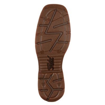 Image showing  Men's Rebel Texas Flag Work Boots, Dark Brown