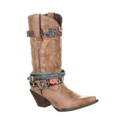 Durango Women's Crush By Durango Accessorized Western Boots, Brown