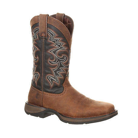 Durango Men's Rebel Pull-On Western Boots, Chocolate/Midnight