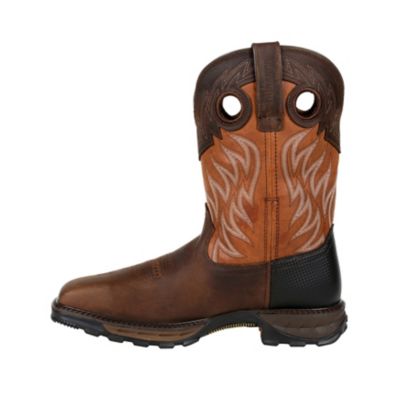 Image showing 4 th Durango Rugged Maverick XP Western Steel Toe Work Boots, Rugged Brown