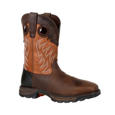 Image showing 0 th Durango Rugged Maverick XP Western Steel Toe Work Boots, Rugged Brown