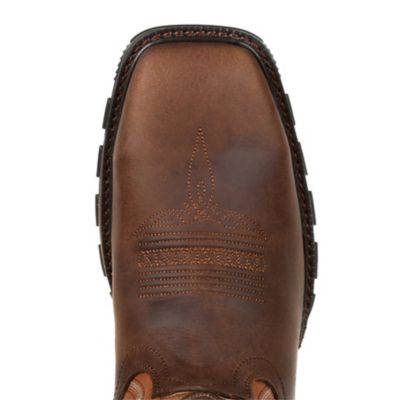 Image showing 2 th Durango Rugged Maverick XP Western Steel Toe Work Boots, Rugged Brown