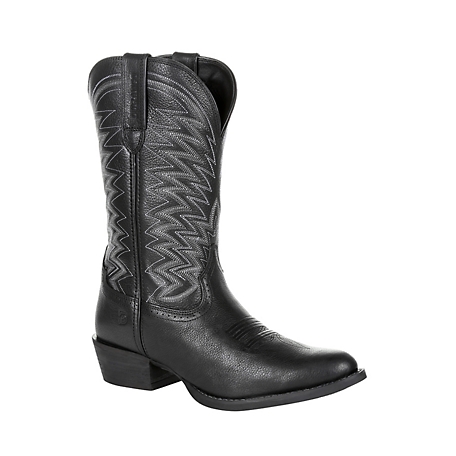 Durango Men's Durango Rebel Frontier Full-Grain Leather Western Boots, Black Onyx, 12 in.