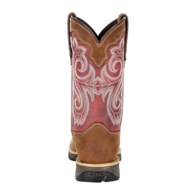 Image showing 5 th Durango Women's Lady Rebel Western Boots, Briar Brown/Rusty Red