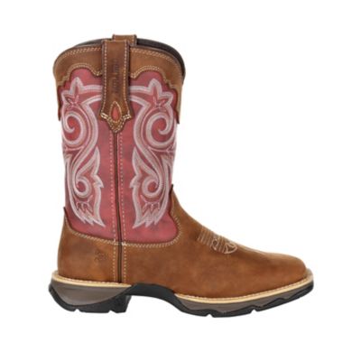 Image showing 4 th Durango Women's Lady Rebel Western Boots, Briar Brown/Rusty Red