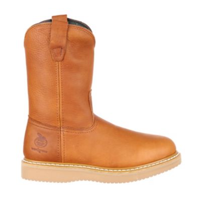 Image showing 4 th Georgia Boot Men's Steel Toe Wedge Pull-On Work Boots, 10 in.