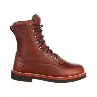 Image showing  Men's Farm and Ranch Round Toe Lacer Work Boots, 8 in.