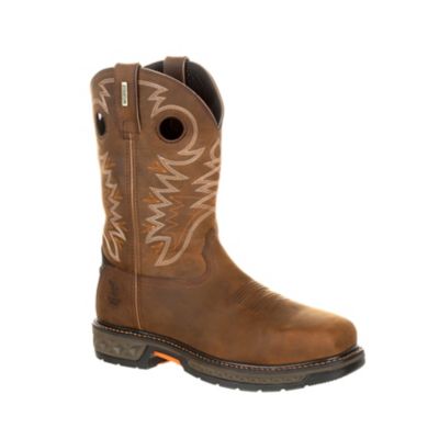 Georgia Boot Men's Carbo-Tec Waterproof Pull-On Wellington Boots