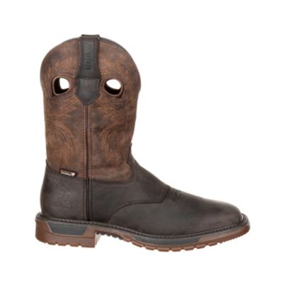 Image showing 4 th Rocky Men's Crazy Horse Original Ride FLX Waterproof Western Boots