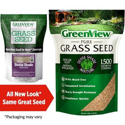 Image showing  Pure Grass Seed Dense Shade Mixture, 3 lb. Bag - Covers up to 1,500 sq. ft.