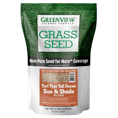 GreenView 3 lb. Fairway Formula Turf Type Tall Fescue Sun and Shade Grass Seed Blend