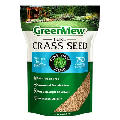 GreenView 3 lb. Fairway Formula Turf Type Tall Fescue Sun and Shade Grass Seed Blend