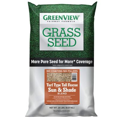 GreenView 20 lb. Fairway Formula Turf Type Tall Fescue Sun and Shade Grass Seed Blend The best grass seed available!
