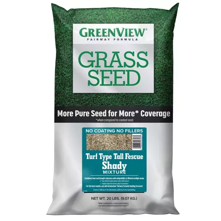 GreenView 20 lb 2 500 sq ft Fairway Formula Turf Type Tall Fescue Shade Grass Seed Mix Grass Seed