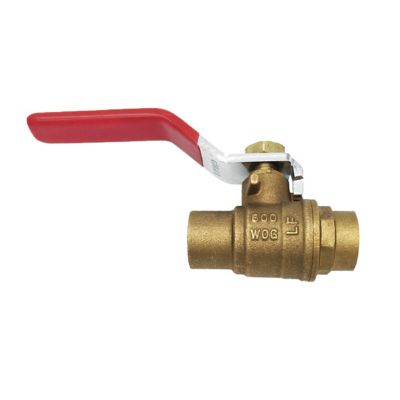 THEWORKS 1/2 in. SWT x SWT Brass Full Port Ball Valve