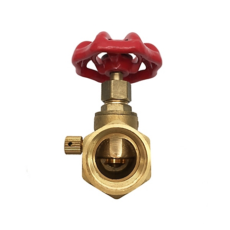 THEWORKS 1/2 in. FIP x FIP Brass Compression Stop and Waste Valve