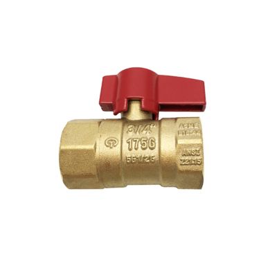 THEWORKS 1/2 in. FIP x FIP Brass Threaded Gas Ball Valve