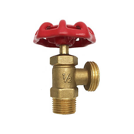 THEWORKS 1/2 in. MIP Inlet x 3/4 in. MHT Outlet Brass Threaded Boiler Drain Valve Less Stuffing Box